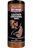 Weiman Leather Cleaner & Conditioner Wipes With UV Protection, Prevent Cracking Or Fading Of Leather...