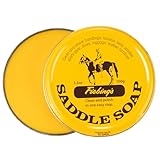 Fiebing's Yellow Saddle Soap for Leather (3.5 oz Tin) - Leather Cleaner & Conditioner to Soften, Protect...