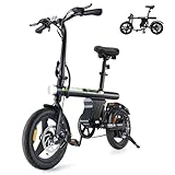  isinwheel U1 Electric Bike for Adults 750W Peak Motor, 20 mph Folding Ebike, 14' Adults Electric Bicycles...