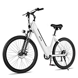 Qlife Cityone Electric Bike for Adults 26' Step-Through 22MPH Ebike with 2.1' Tire,UL2849 Certified...