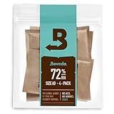 Boveda 72% Two-Way Humidity Control Packs For Wood Humidifier Boxes – Size 60 – 4 Pack – Moisture...