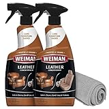 Weiman Leather Cleaner Conditioner & Protector for Couches, Boots, Chairs, Bags, Purses & Auto Interior...