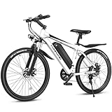 Funhang Electric Bike for Adults, 26'' 750W Peak Ebike, Up to 50 Miles 21.7MPH Electric Mountain Bike...