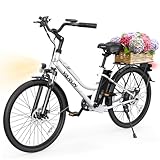 VARUN Electric Bike for Adults - 500W Electric Bicycle Up to 40 Miles, Removable Battery, 7-Speed, and...