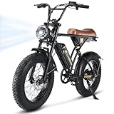 CYCROWN CycRun Electric Bike for Adults 750W Motor with 374.4WH Battery, 20MPH 55Miles Moped Style Ebike...