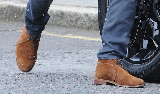 David Beckham wears Chukka Boots