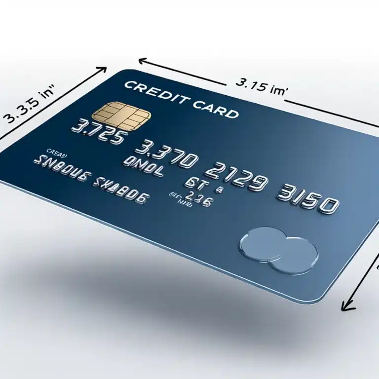 credit card dimensions